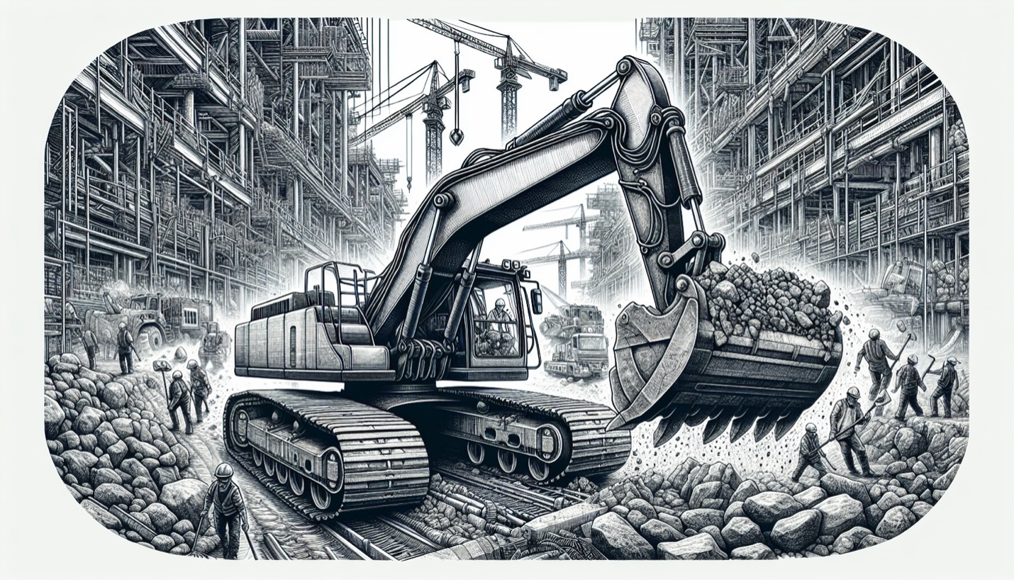 Crawler excavators lift heavy materials with ease